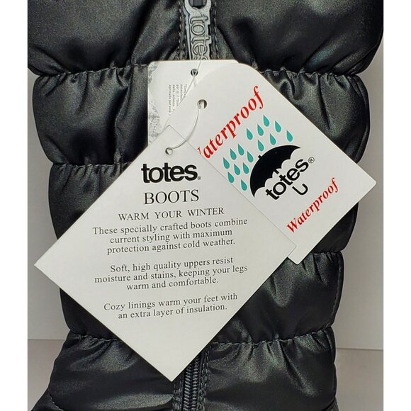 Totes Bryce Women's Size 6 Inside Zipper Faux Fur Lining  New/ Box - Picture 10 of 12